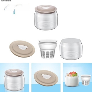 Máy làm phô mai MagiDeal, hộp sữa chua Hy Lạp, máy làm sữa chua thủy tinh, ấm trà sữa đậu nành mứt tự làm, thạch