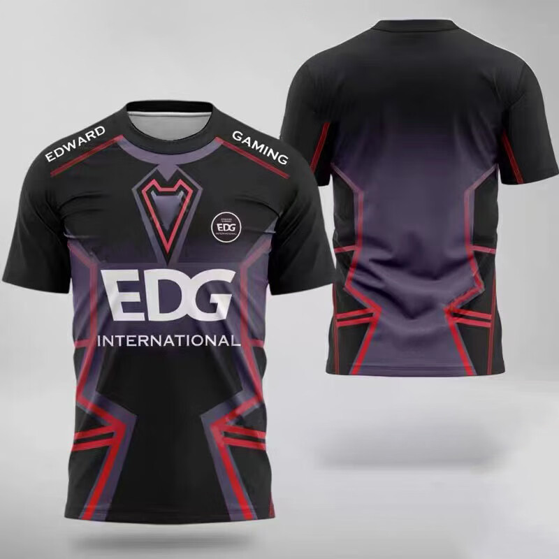EDG Team Jersey Esports VALORANT Đồng phục chơi game Quần áo Áo thun nam