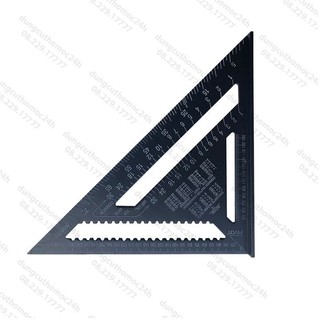 Thước ke góc vuông nhôm đúc eke tam giác đo góc đa năng 45 độ MAYA 7" và 12" TTG-N-MAYA 