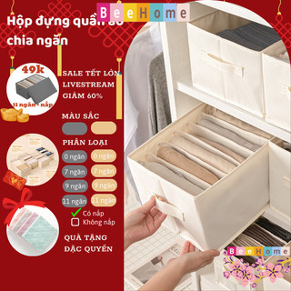 Hộp Vải 11 NGăn Đựng Quần Áo, Đựng Áo, Mũ, Gọn Gàng, Tiết Kiệm Không Gian Tủ Quần Áo Gogabox