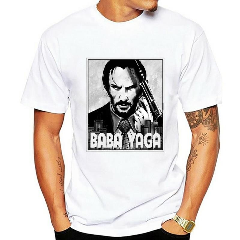 Áo nam John Wick Keanu Reeves Baba Yaga Cotton đen S-6XL