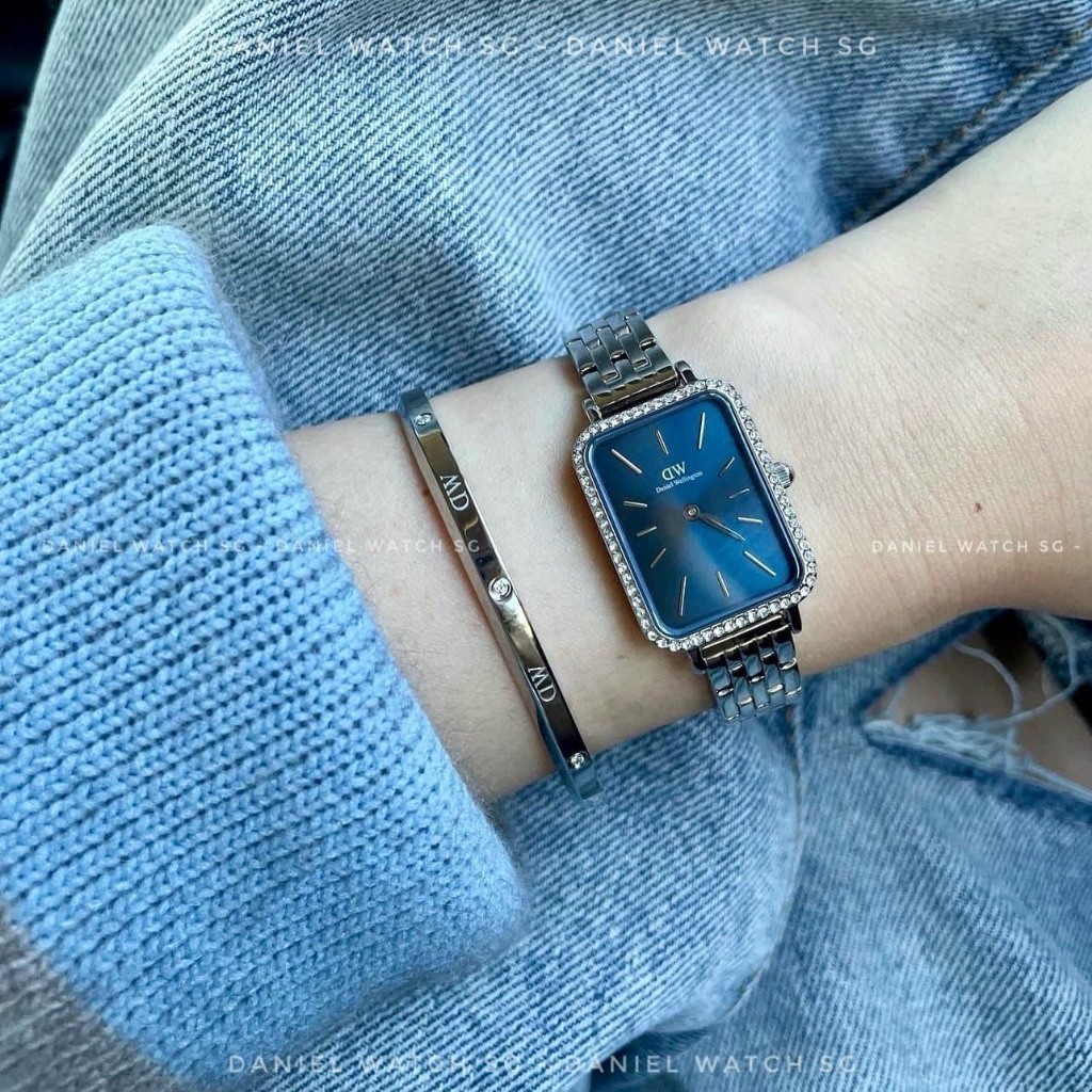 [Authentic] Đồng Hồ Nữ DW QUADRO LUMINE BEZEL 5-LINK Chính Hãng DW's Watch Saigon
