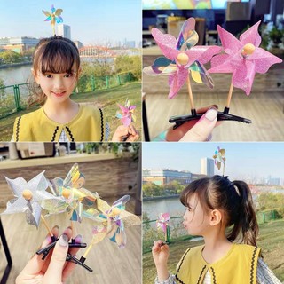 PVN64111 Kẹp Tóc Hình Cối Xay Gió Dễ Thương Dành Cho Bé