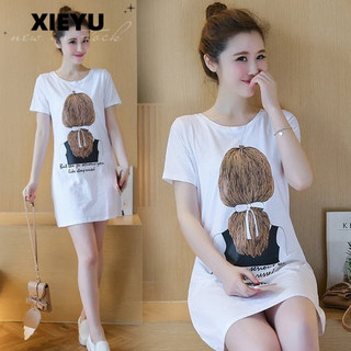 Xieyunew 2023 Áo thun ngắn tay in hình thời trang mùa hè Hàn Quốc