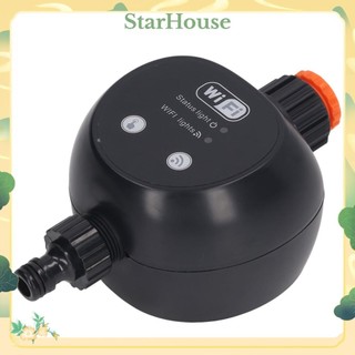 StarHouse Hẹn giờ phun nước WiFi Điều khiển từ xa Bộ điều tưới tự động thông minh cho Sân vườn Bãi cỏ Đen