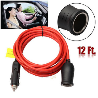 3.6m 12v / 24v xe thuốc lá bật lửa cắm ổ cắm nối dài dây cáp dây