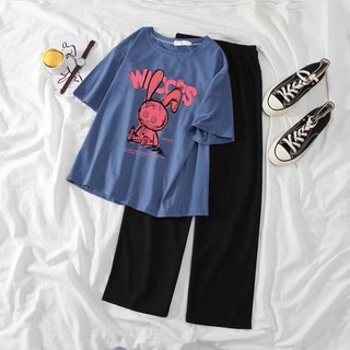Sét Áo Woop  quần suông trơn,  Đồ UNISEX nam nữ mặc ở nhà và đi chơi, chất đẹp, mặc không xù DVGIT