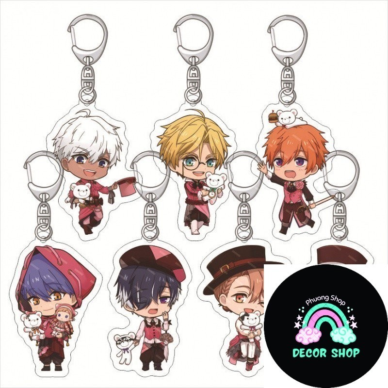 [Còn hàng] Obey Me Móc khóa Acrylic cùng phong cách Mặt dây chuyền cá nhân hóa ngoại vi Móc treo hai