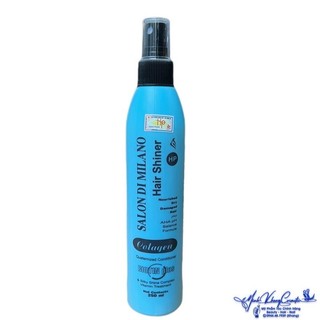 Xịt dưỡng ngăn rụng tóc Salon Di Milano Collagen Hair Shiner 250ml ( chai xanh ) - MK