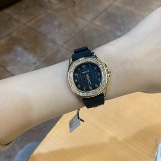 Bolun Đồng Hồ Nữ dây silicon viền đính đá BO32 viền đính đá sáng, thời trang, phụ kiện đeo tay sang trọng.