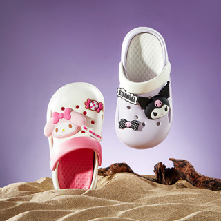 Cheerful Mario Dép cross Bé Gái Kuromi Melody Chống Trơn Trượt Và Thoải Mái EVA đi biển dép sục Sanrio Kitty Trẻ Em