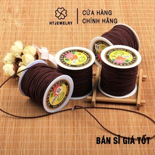 60 MÉT: Dây Chỉ Chun Xâu Vòng Gỗ Cao Cấp [Tặng Kim Xâu] HTJEWELRY PH891