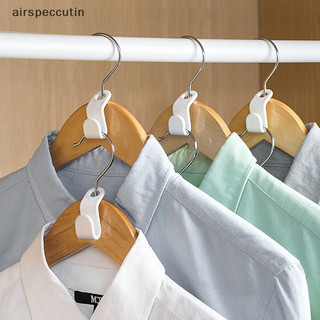 Airspecutin 5 chiếc móc treo quần áo kết nối móc treo quần áo nhà liên kết khóa dày nhựa xếp chồng quần áo móc liên kết en