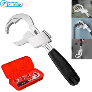 Cờ lê có thể điều chỉnh đa năng với 3 Chuck Cờ lê tắm hai đầu đa chức năng Sửa chữa phòng tắm Dụng cụ cầm tay