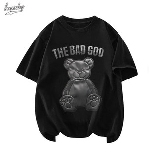 Áo phông BEEYANBUY con gấu áo hot trend 2024 đồ nam big size local brand áo thun ulzzang 100% cotton-Y1422 20240615