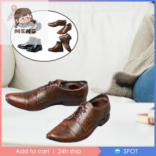 Búp bê nam MENG 1 đôi giày da tỷ lệ 1 / 12