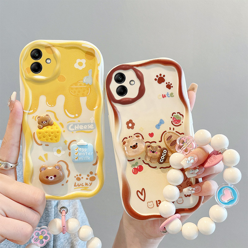 Ốp lưng Galaxy A04 4G A04e Thời Trang Sang Trọng Hoạt Hình Dễ Thương Chó Con Chó Con Silicon Mềm Ốp 