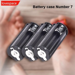 Lovespace 3 / 10 chiếc giá đỡ pin đen cho 3 x 1.5v pin aaa đèn pin đèn pin g4w1