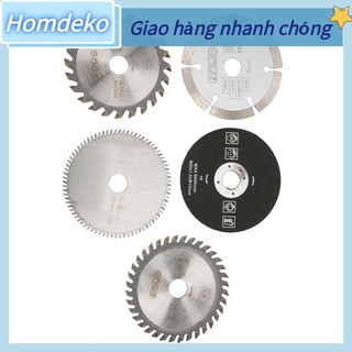 Homdeko 5 Cái 85mm Đường kính trong 15mm Lưỡi cưa tròn cacbua mini cho dụng cụ cắt