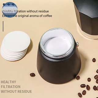 Hoeaden 100 chiếc giấy lọc cà phê moka 56mm 60mm 68mm cho máy pha cà phê espresso
