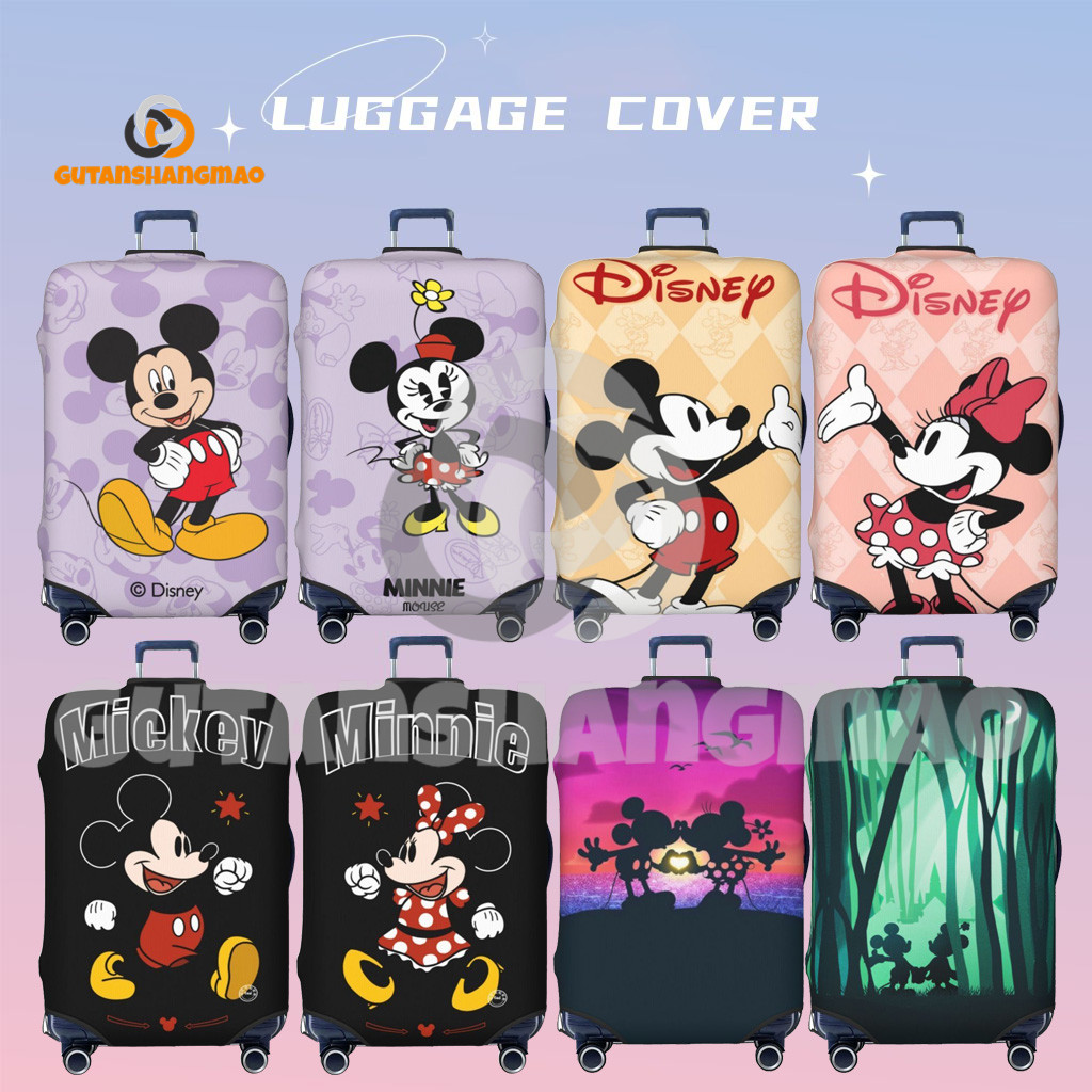Disney Mickey Minnie Hành Lý Có Thể Giặt Được Vali Bảo Vệ Chống Trầy Xước Vali Phù Hợp Với 18-32 Inc
