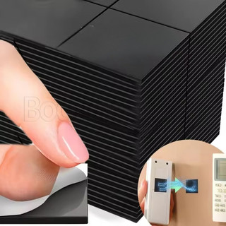 Nhãn dán nam châm vuông mềm - Băng nam châm - Nhãn dán tấm tự dính lưng nhỏ - Nam châm đen DIY Craft Trang trí tủ lạnh gia đình