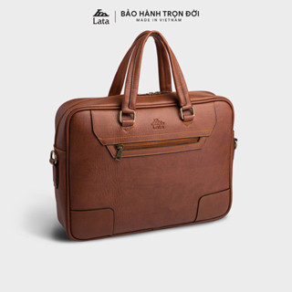 Cặp Công Sở Lata (Thời trang nam basic đựng laptop 15,6 inch - Cặp da CA30)
