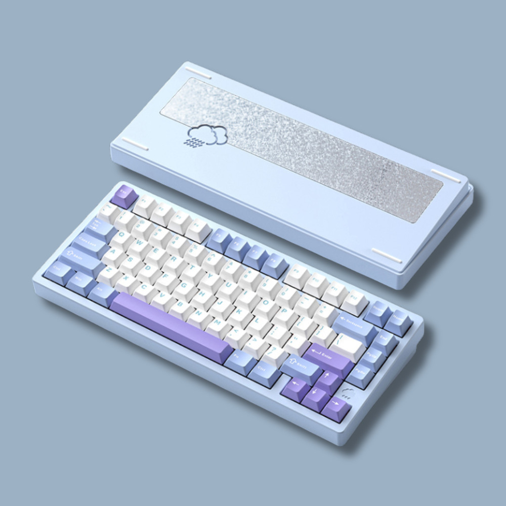 [Hàng Sẵn] Bàn phím cơ không dây Rainy75 | rainy 75 nhôm CNC, mạch xuôi, 3 modes, leg rgb , hostswap, keycap pbt | BigBuy360 - bigbuy360.vn