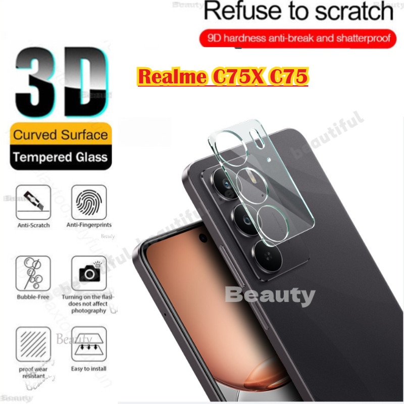 Kính Bảo Vệ Ống Kính Máy Ảnh Cho OPPO Realme C75 C75X 4G Kính Cường Lực Bảo Vệ Màn Hình Camera Cho R