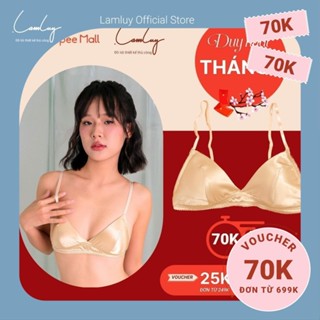 Áo ngực nữ LAMLUY thiết kế bralette lụa, mút mỏng nhẹ Ver.2 1A47NM