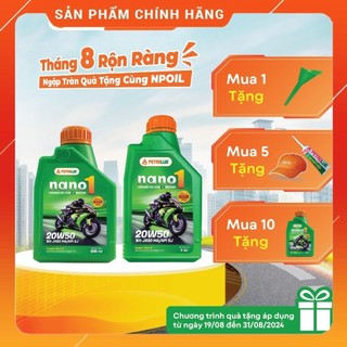 Dầu nhớt xe máy PETROLUB NANO 1 20W50 - 0.8 L/1L