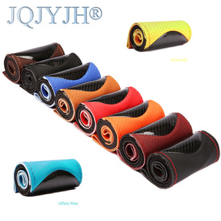 Vỏ bọc vô lăng ô tô bằng da sợi nhỏ phổ biến cho tất cả các ô tô may tay pha lê bằng da sợi carbon