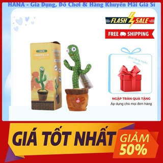 (Sạc pin) Cây xương rồng nhảy múa nhại giọng vui nhộn cho bé gồm nhiều bài hát có ghi âm