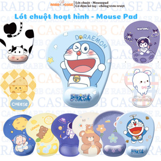 Miếng lót chuột silicone hoạt hình đáng yêu, chống trơn trượt, có đệm kê tay hỗ trợ cho làm việc, học tập và chơi game
