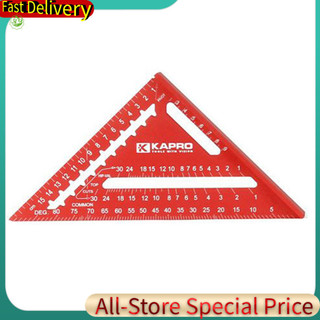 Kapro 7 / 12inch tam giác thước dày hợp kim nhôm swanson tốc độ vuông mét joiner góc đánh dấu đồng hồ đo cho chế biến gỗ