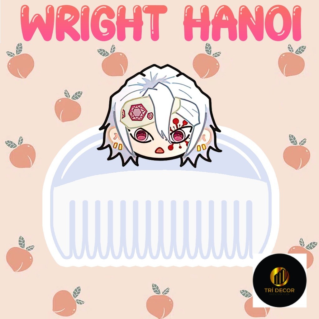 Mô Hình Lược Demon Slayer Kimetsu no Yaiba Thanh Gươm Diệt Quỷ Muchiro Akaza Nezuko  Phụ kiện trang 