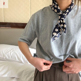 Phong CÁCH Khăn Lụa Nữ Thanh Lịch Đơn Giản In Cà Vạt Hoa Khăn Lanh Cotton Khăn Choàng Nữ Khăn Vuông Nhỏ