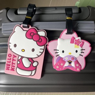 Thẻ hành lý Kt Cat Hello Kitty Thẻ Trailer Thẻ nhận dạng Thẻ lên máy bay U4U5