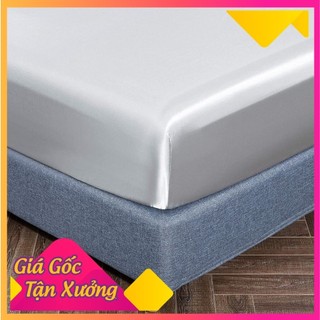 💮mia silk💮 ga nệm lụa silk mát mềm mịn, ga lẻ bọc nệm đã bo chun đủ size nệm, hàng may đẹp, ga lẻ phi lụa_hỏa tốc hcm