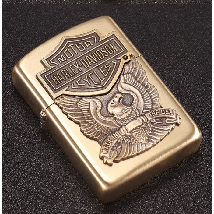 Emblem hình dán bật lửa Zippo Harley