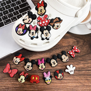 Hoạt Hình Cầu Vồng Jibbitz Cho Crocs Anime Trái Tim Jibits Charm Mickey Minnie Croc Jibbits Giày Nữ Phụ Kiện Giày Quyến Rũ Chân Trang Trí