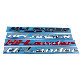 Dành cho isuzu d-max hi-lander logo hilander tiếng anh chữ miếng dán bán thân xe biểu tượng sửa đổi trang trí