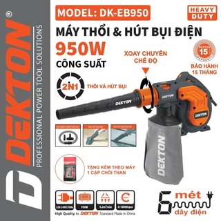 DK-EB950 Máy thổi bụi - hút bụi 2 trong 1 950W DEKTON / Màu Xanh - Màu Xám Chính Hãng Dekton Giá TỐT