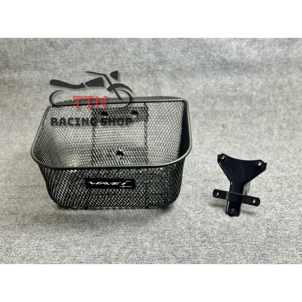 Rổ XE MÁY Rổ Wave lưới đen dày dặn cứng cáp LOẠI 1 tặng kèm pat rổ dành cho wave nhỏ và wave lớn