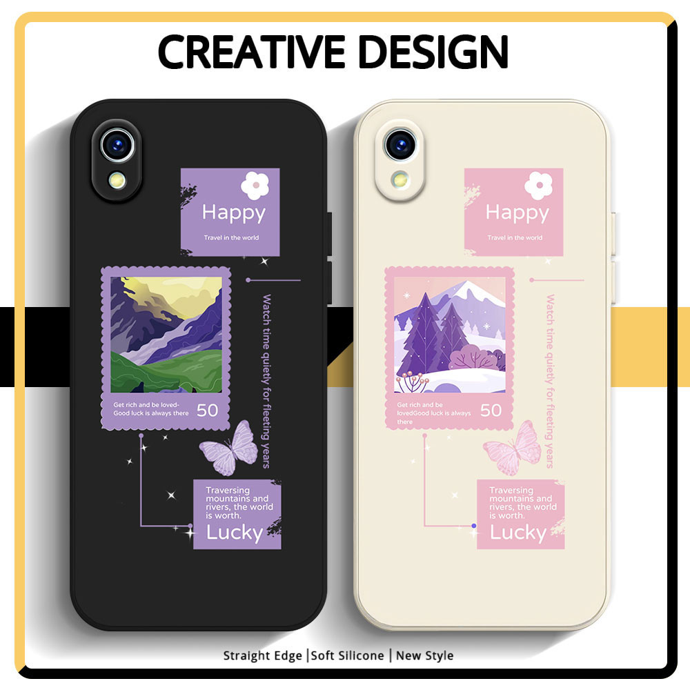 Ốp Điện Thoại Vivo 1820 2015 Ốp Lưng Cho VIVO 2015 Silicon Mềm Chống Sốc Bìa Chữ Tem Mờ Vỏ