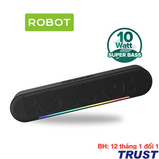 Loa thanh bluetooth soundbar robot rb290 10w hiệu ứng rgb hỗ trợ kết nối aux-type-c / thẻ nhớ
