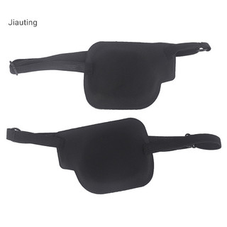 Jiating Eye Patch Unisex Black Single Eyepatch Có thể giặt được Bịt mắt có thể điều chỉnh Mgn