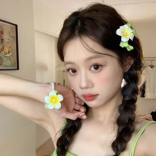Kẹp Tóc Frangipani Nơ Hoa Nữ Tươi Đẹp Thời Trang Hàn Quốc