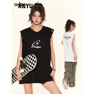 XIEYU áo phông áo thun nữ không tay  Thể thao Xu hướng Casual Hàn Phong WTX24506KS 19Z240510