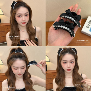 Kẹp tóc nữ nơ ngọc trai Hàn Quốc Hàn Quốc kẹp tóc cỡ nhỏ